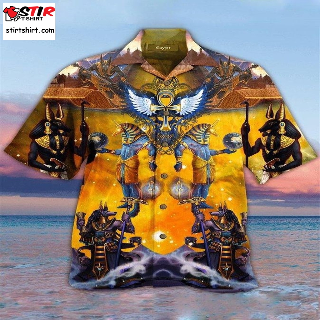 Anubis Egypt Hawaiian Shirt Pre13605, Long Sleeve Hawaiian Shirts, Gift Shirts, Graphic Tee  Long Sleeve s