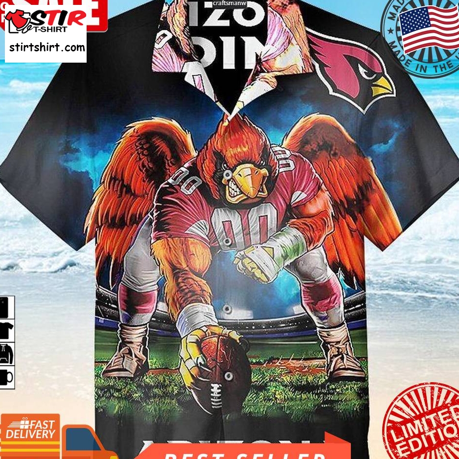 Arizona Cardinals Classic Football Nfl Hawaiian Graphic Print Short Sleeve Hawaiian Shirt Size S   5Xl  Arizona Cardinals 