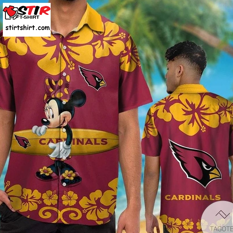 Arizona Cardinals  Minnie Mouse Hawaiian Shirt  Arizona Cardinals 