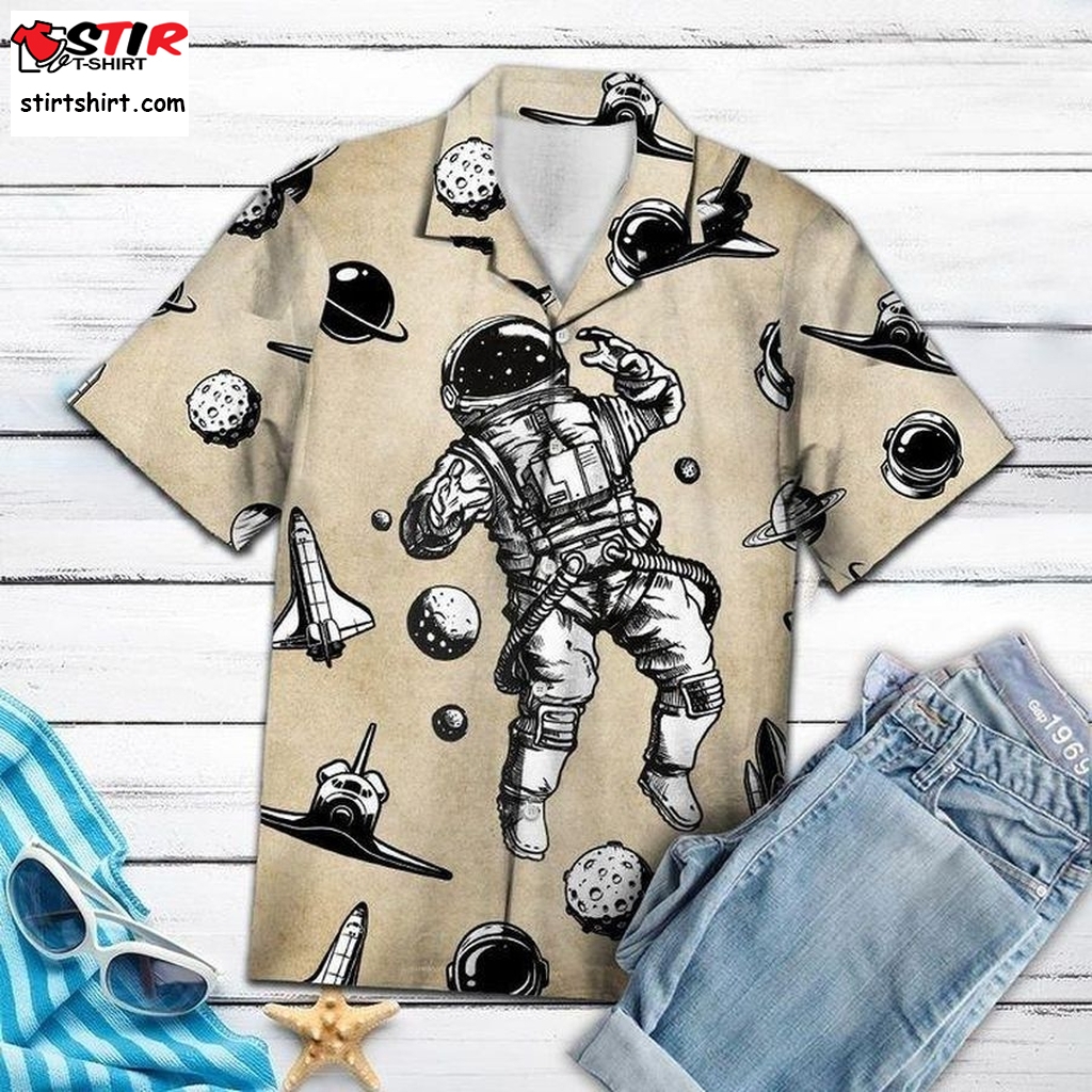 Astronaut Hawaiian Shirt Pre13566, Hawaiian Shirt, Beach Shorts, Womens Hawaiian Shirts  Womens s
