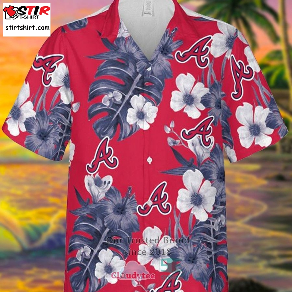 Atlanta Braves Mlb Hibiscus Flower Hawaiian Shirt - StirTshirt