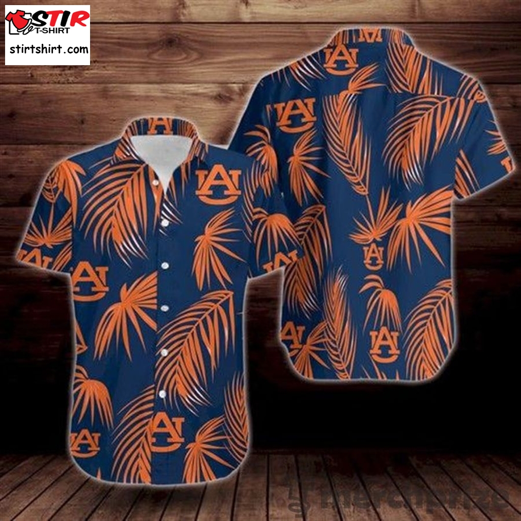 Auburn Tigers Flower Short Sleeve Hawaiian Shirt 