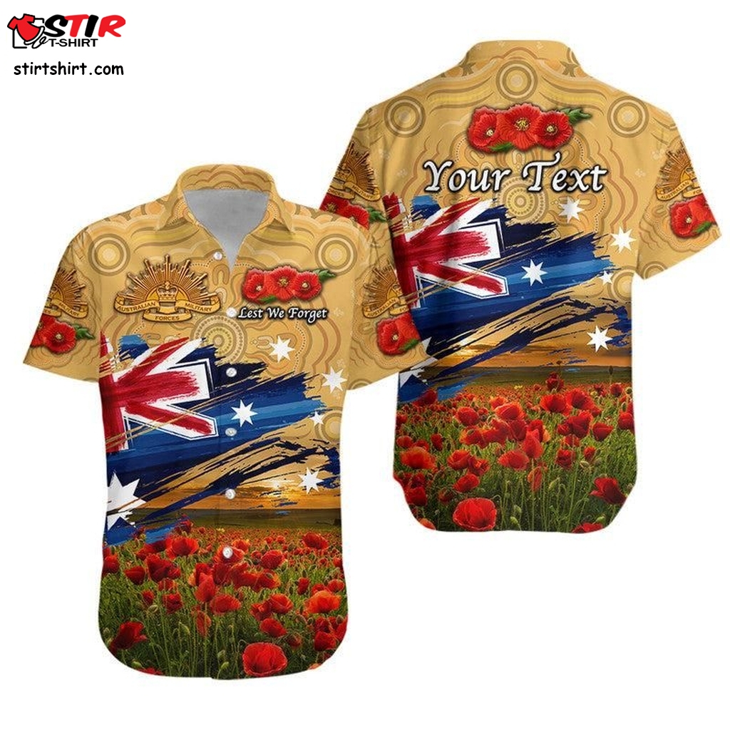Australia Aboriginal  Hawaiian Shirt Poppy Vibes   Gold Lt8_1  T Shirt Hawaiian