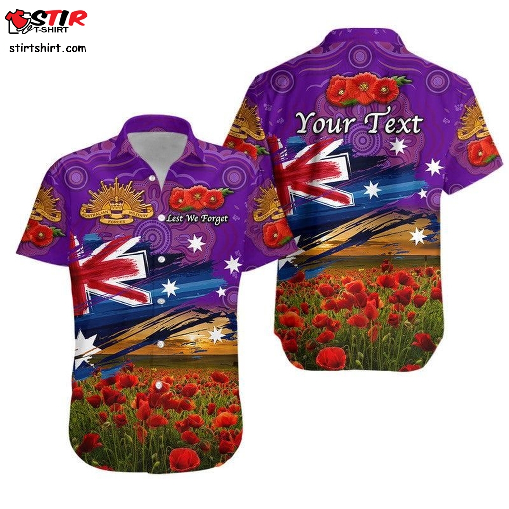Australia Aboriginal  Hawaiian Shirt Poppy Vibes   Purple Lt8_1  T Shirt Hawaiian