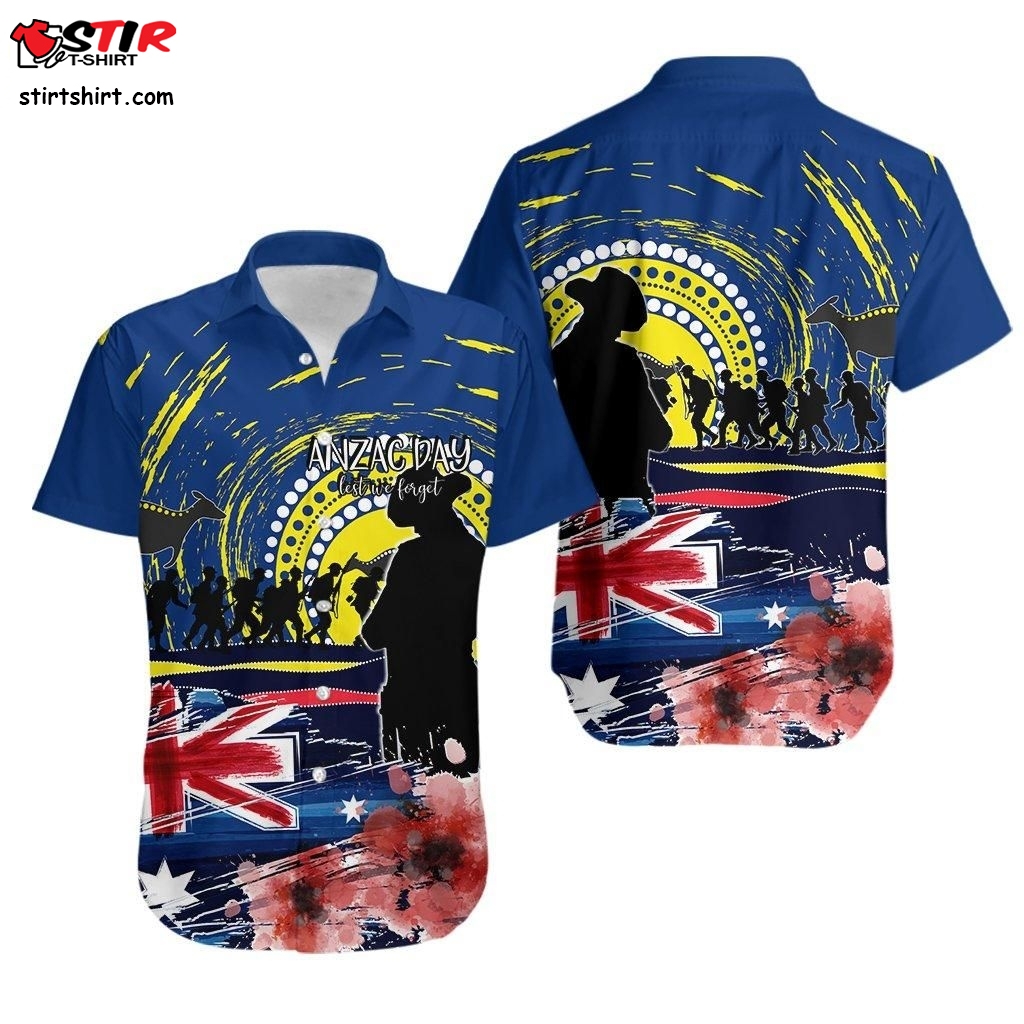 Australia Hawaiian Shirt  Lest We Forget No1   Suits
