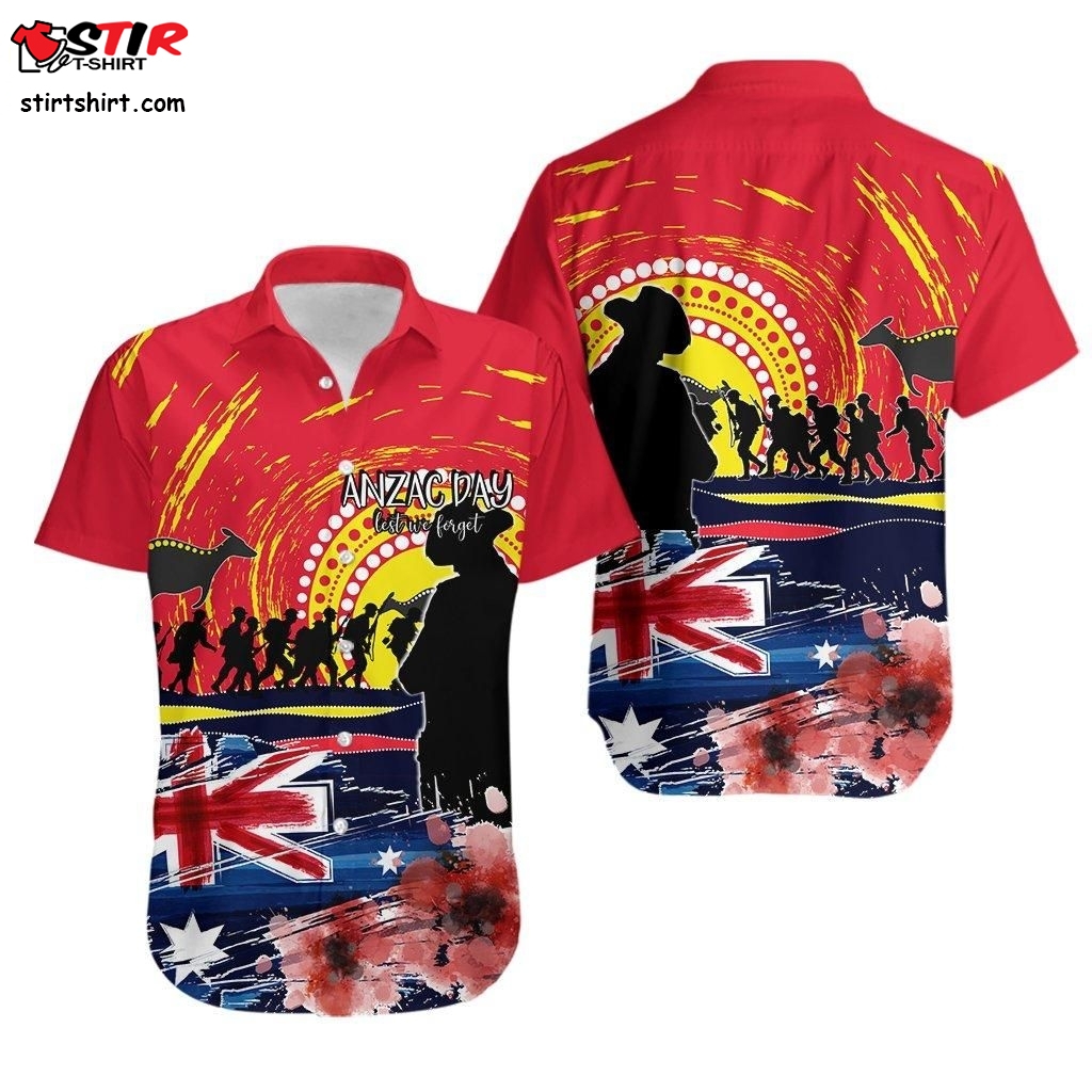Australia Hawaiian Shirt  Lest We Forget No2   Suits