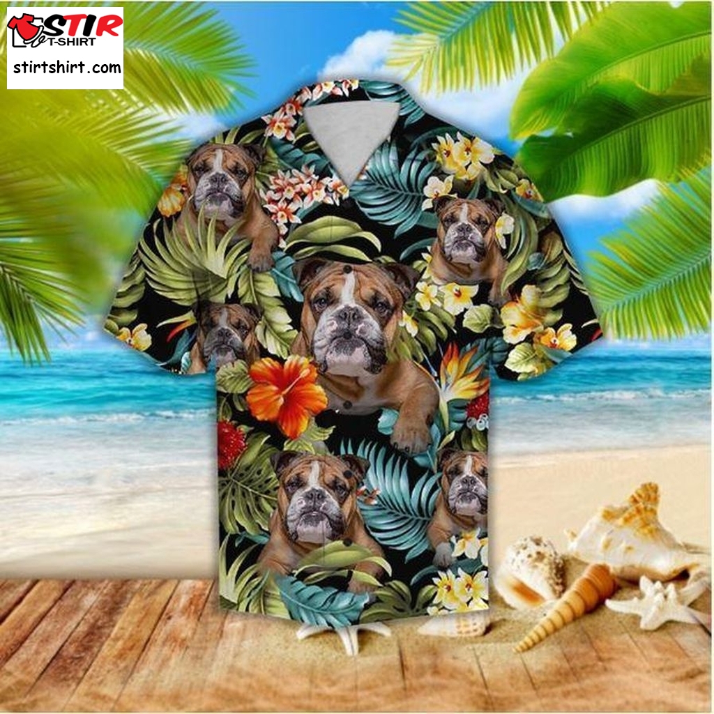 Awesome Bulldogs Hawaiian Shirt Pre13625, Hawaiian Shirt, Beach Shorts, Long Sleeve Hawaiian Shirts, Graphic Tee  Long Sleeve s