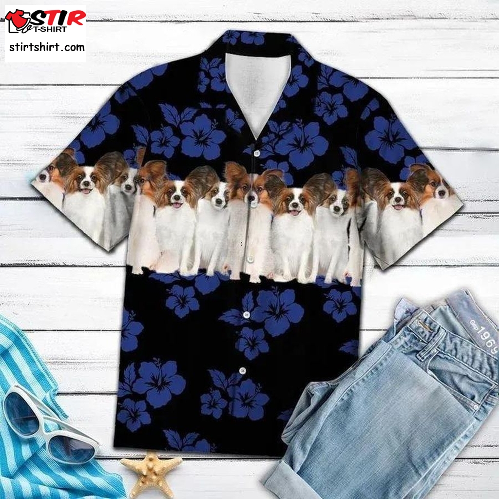 Awesome Papillon Hawaiian Shirt Pre13561, Hawaiian Shirt, Womens Hawaiian Shirts  Womens s