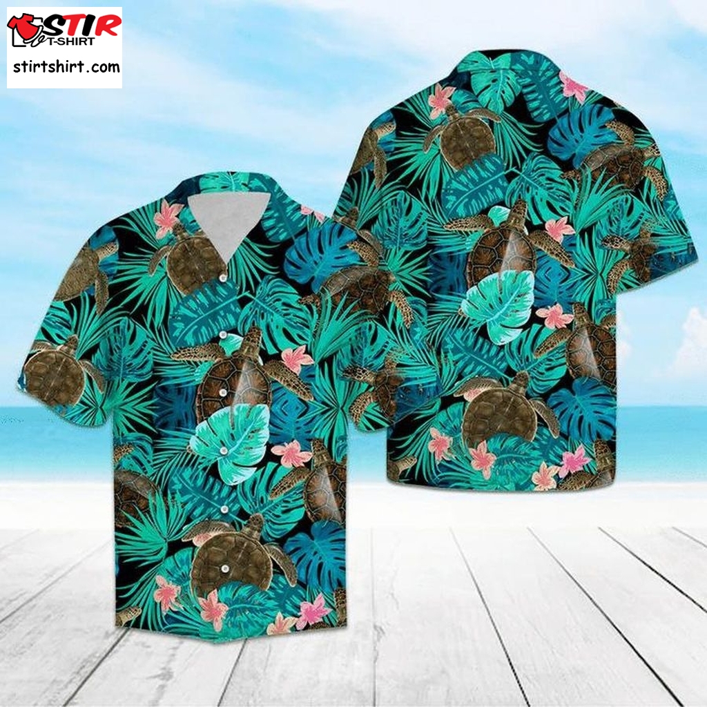 Awesome Turtle Hawaiian Shirt Pre11081, Hawaiian Shirt, Womens Hawaiian Shirts  Womens s