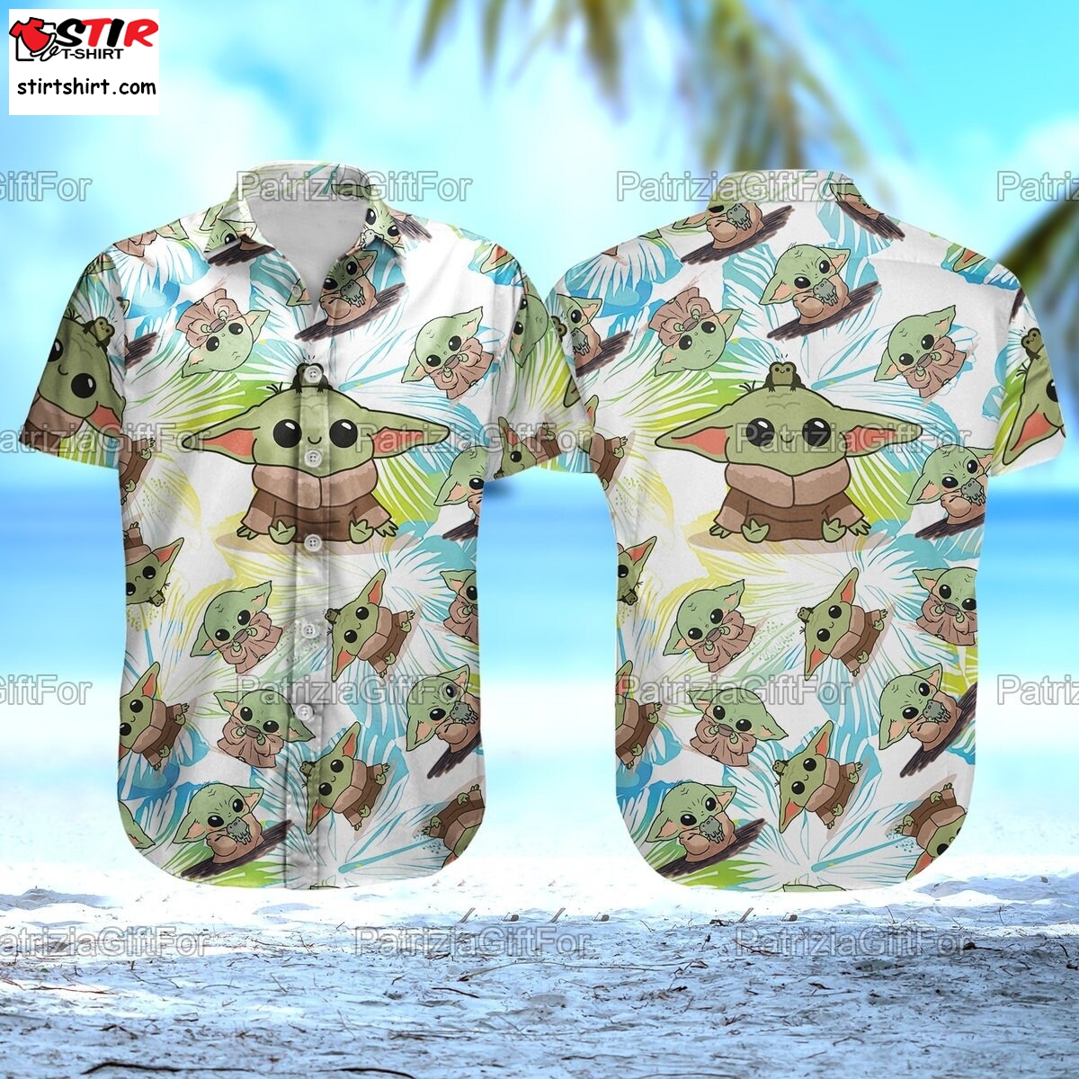 Baby Yoda Hawaiian Shirt, Baby Yoda Shirt, Button Up Shirt, Star Wars Button Shirt, Star Wars Shirt Men, Shorts Men, Hawaii Shirt Men
