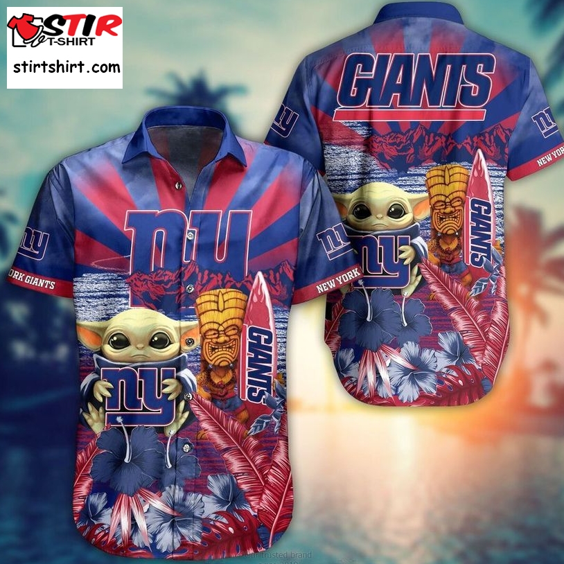 Baby Yoda New York Giants Hawaiian Shirt