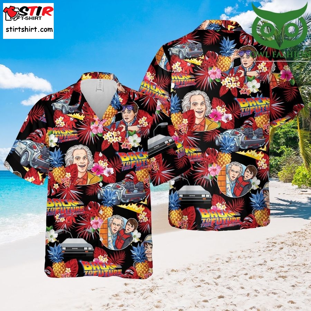 Back To The Future Red Hawaii Summer Beach Hawaiian Outfit