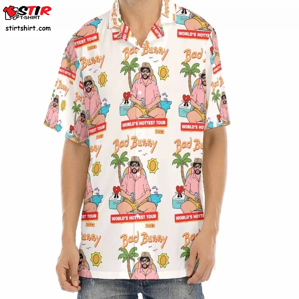 Bad Bunny World Hottest Tour 2022 Hawaiian Shirt  Bad Bunny 
