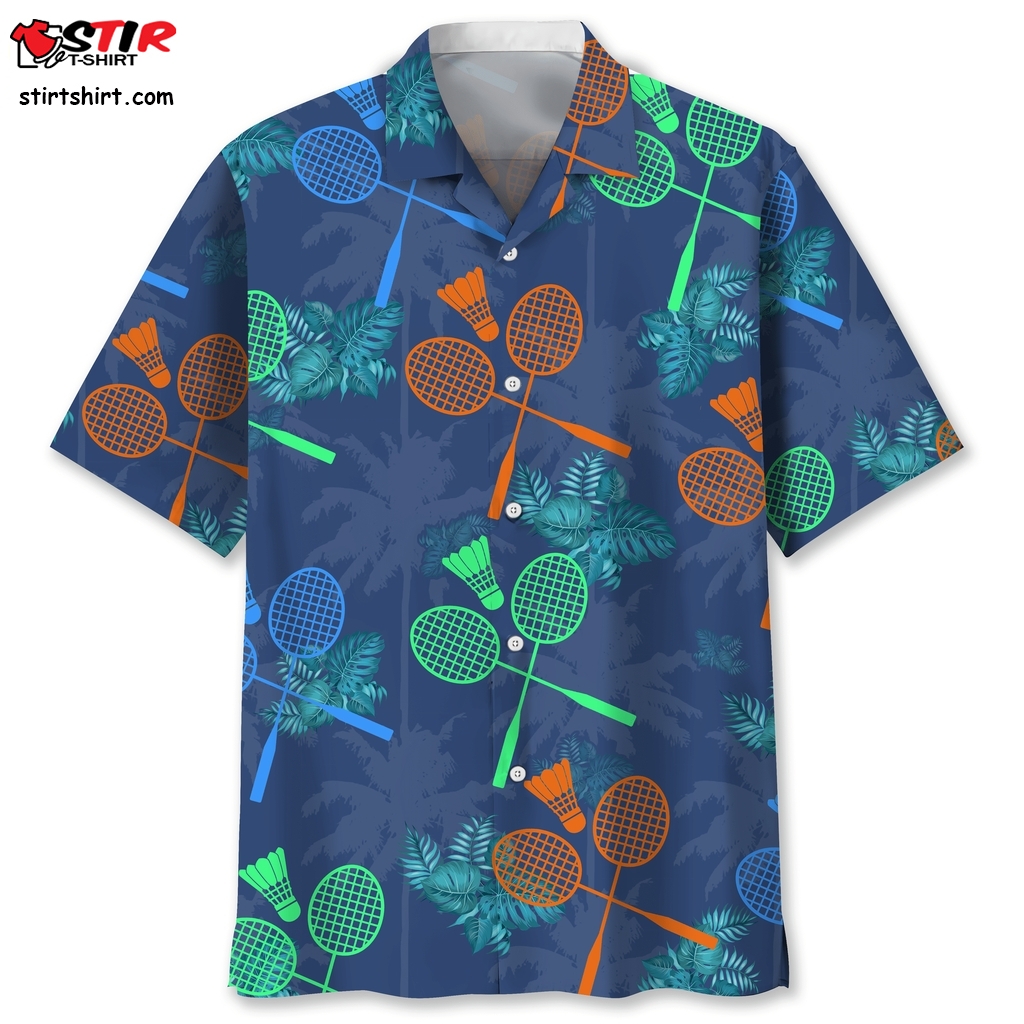 Badminton Tropical Hawaiian Shirt  Bad Bunny 
