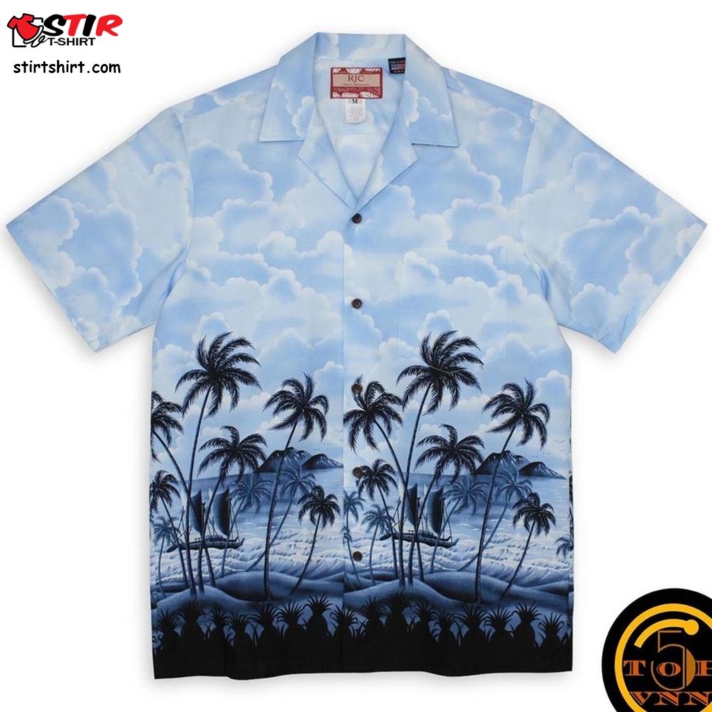 Bali Hai Blue Hawaiian Shirt And Shorts  Blue Sky Inn 