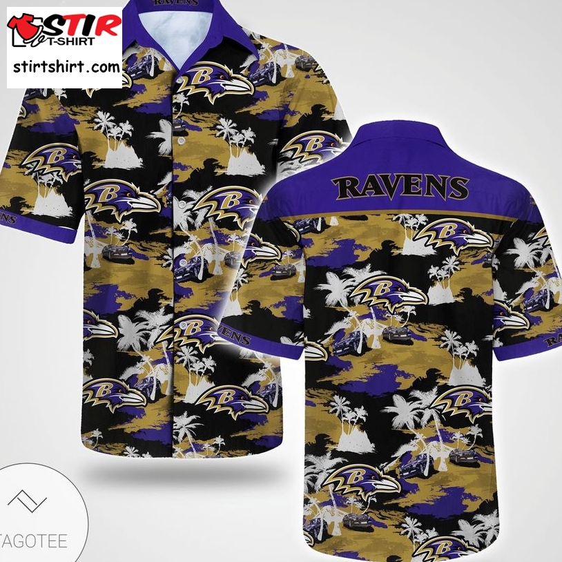 Baltimore Ravens Tommy Bahama Hawaiian Shirt  Baltimore Ravens 