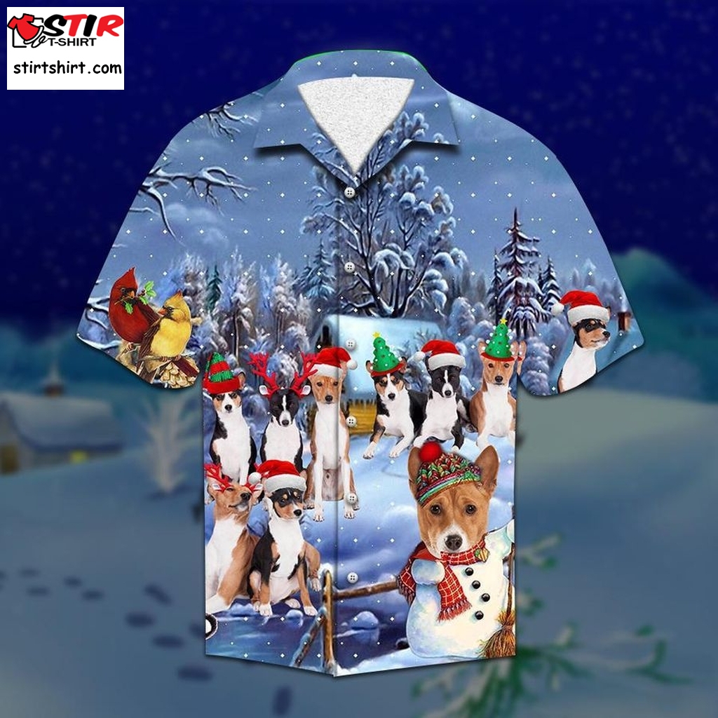 Basenji Christmas Hawaiian Shirt Pre13598, Hawaiian Shirt, Funny Shirts, Gift Shirts, Graphic Tee  Funny s
