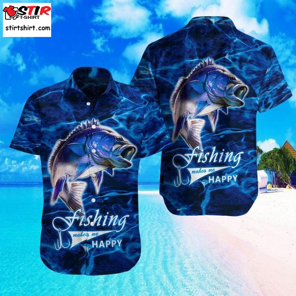 Bass Fishing Hawaiian Shirt Pre11621, Hawaiian Shirt, Gun Hawaiian Shirts  Gun s
