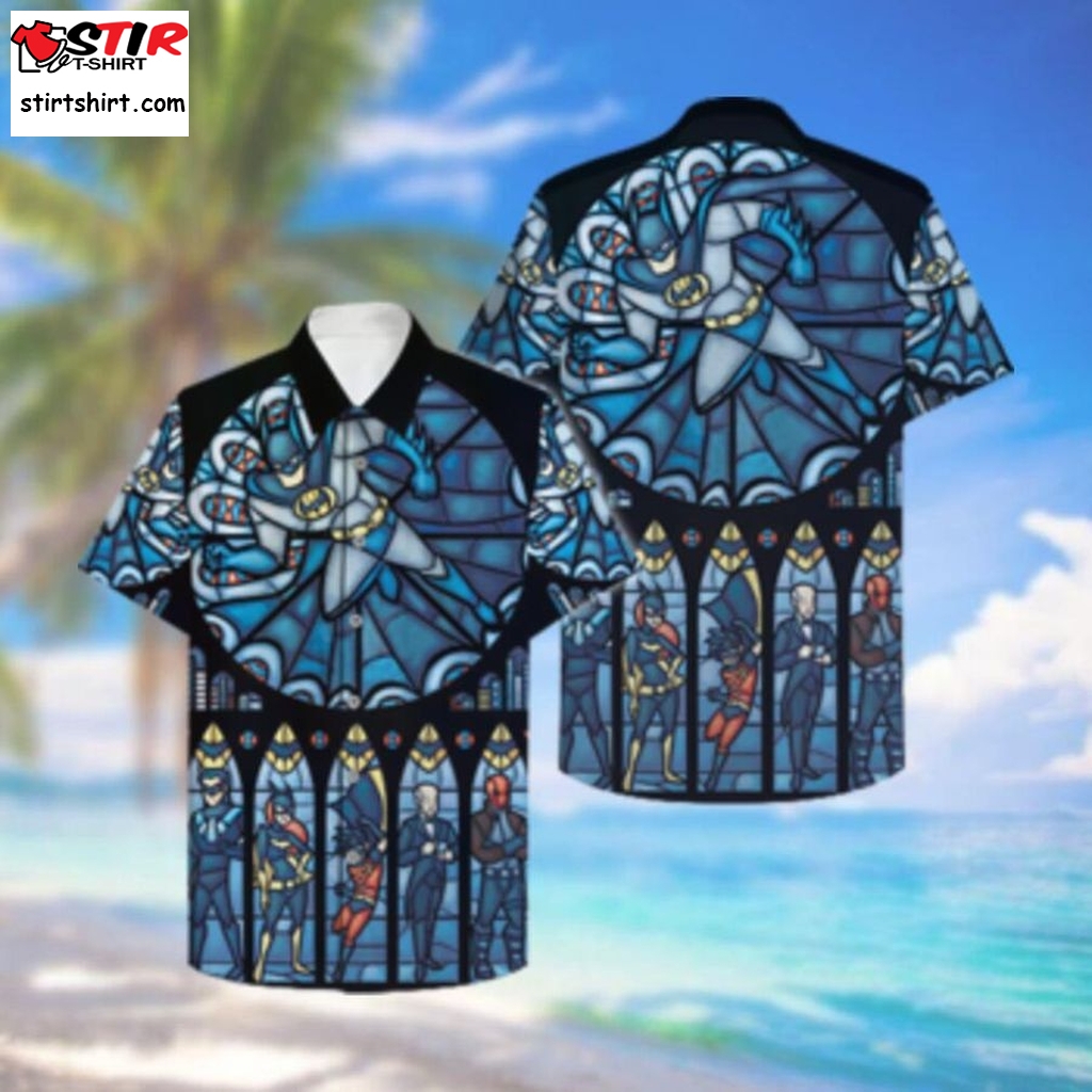Batman And Villain In Cathedral Hawaiian Hawaiian Shirt  Hawaiian Cat Shirt