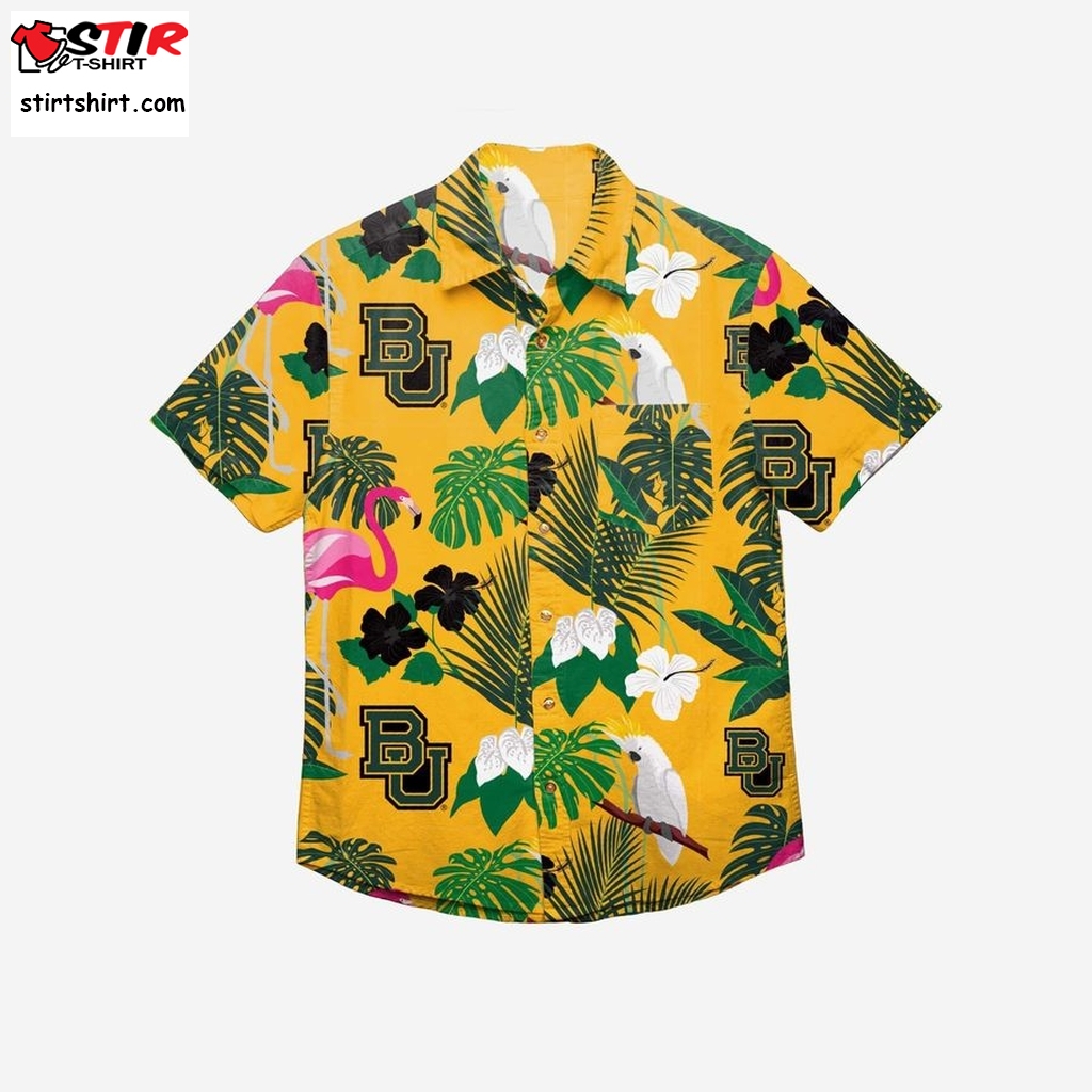 Baylor Bears Original Floral Button Up Hawaiian Shirt  Baylor 