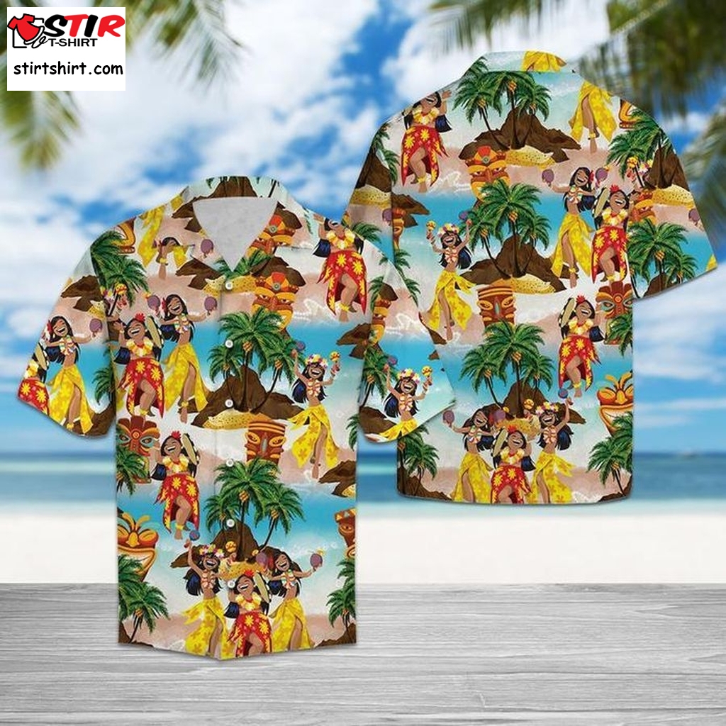 Beach Girl Hawaiian Shirt Pre10250, Hawaiian Shirt, Cheap Hawaiian Shirts Gift Shirts, Graphic Tee  Cheap s