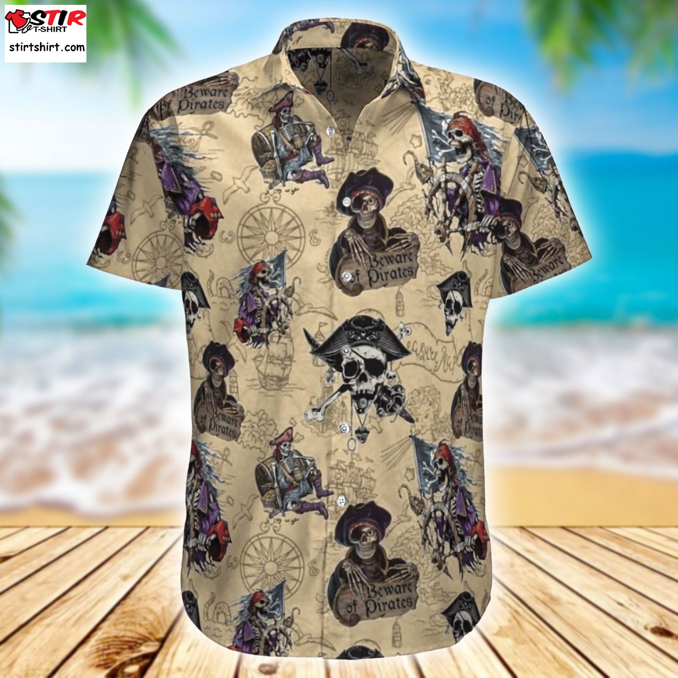 Beach Shirt Buy Pirate Skull Hawaiian Shirt  Pirates 