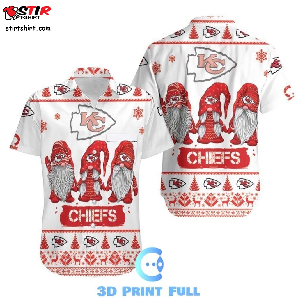 Beach Shirt Christmas Gnomes Kansas City Chiefs Ugly Sweatshirt Christmas