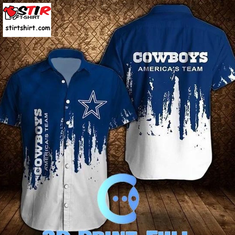 Beach Shirt Dallas Cowboys 3D Button Hawaii T Shirt