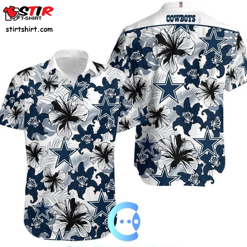 Beach Shirt Dallas Cowboys 3D Hawaii Button Shirt