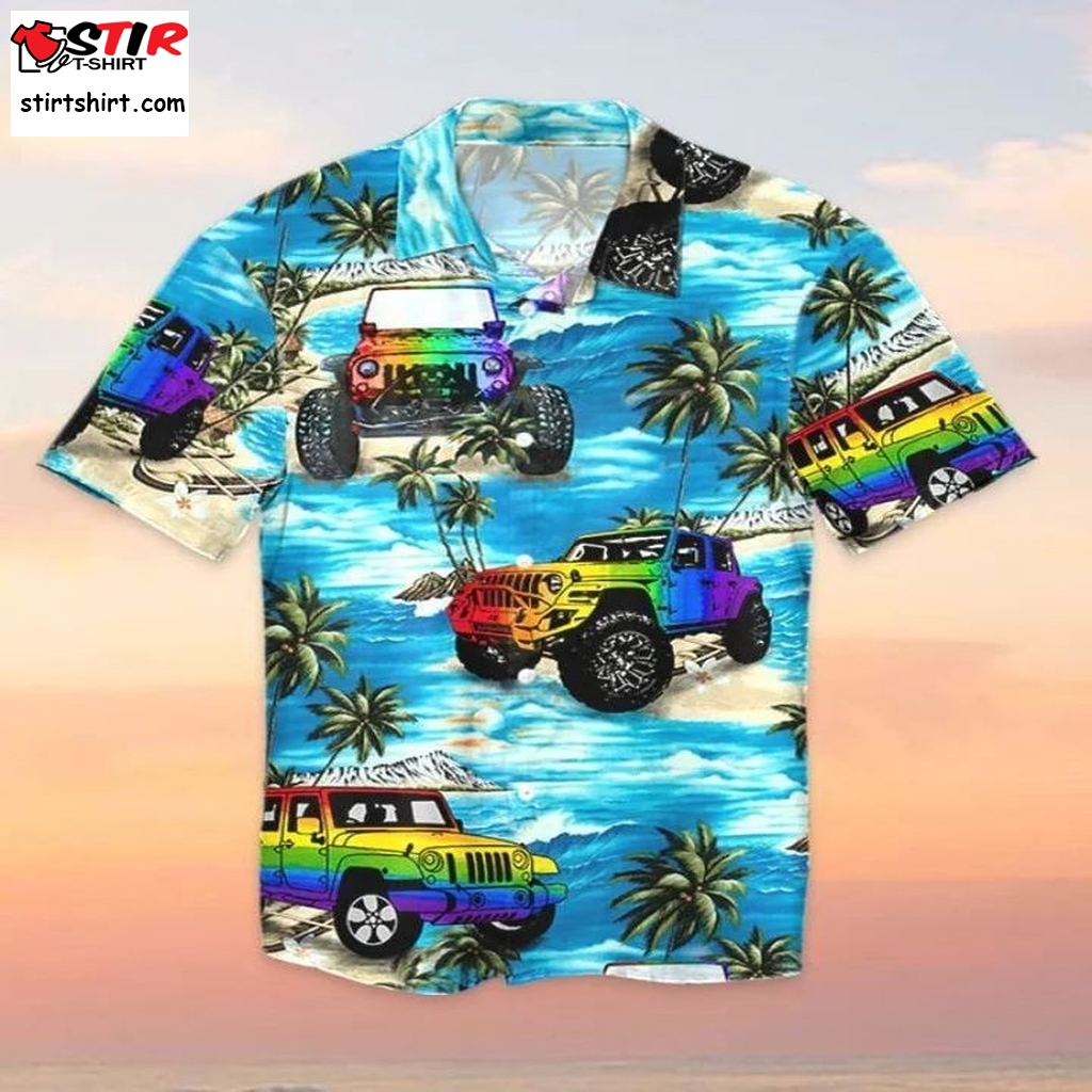 Beach Shirt Hawaiians Jeep Lgbt Beach, Hawaii Shirt, Aloha Shirt, Jeep Beach Shirt