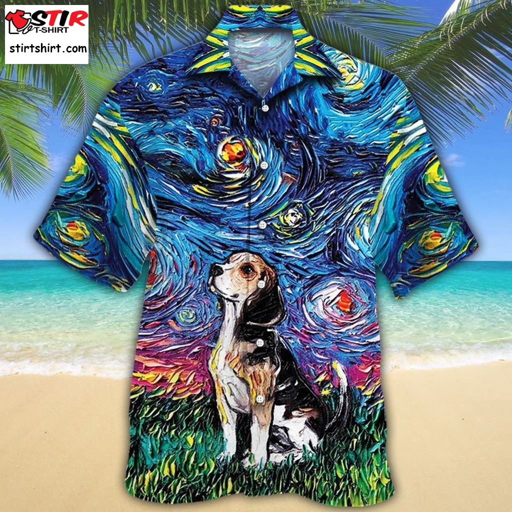 Beagle Dog Lovers Night Hawaiian Shirt  Beagle 