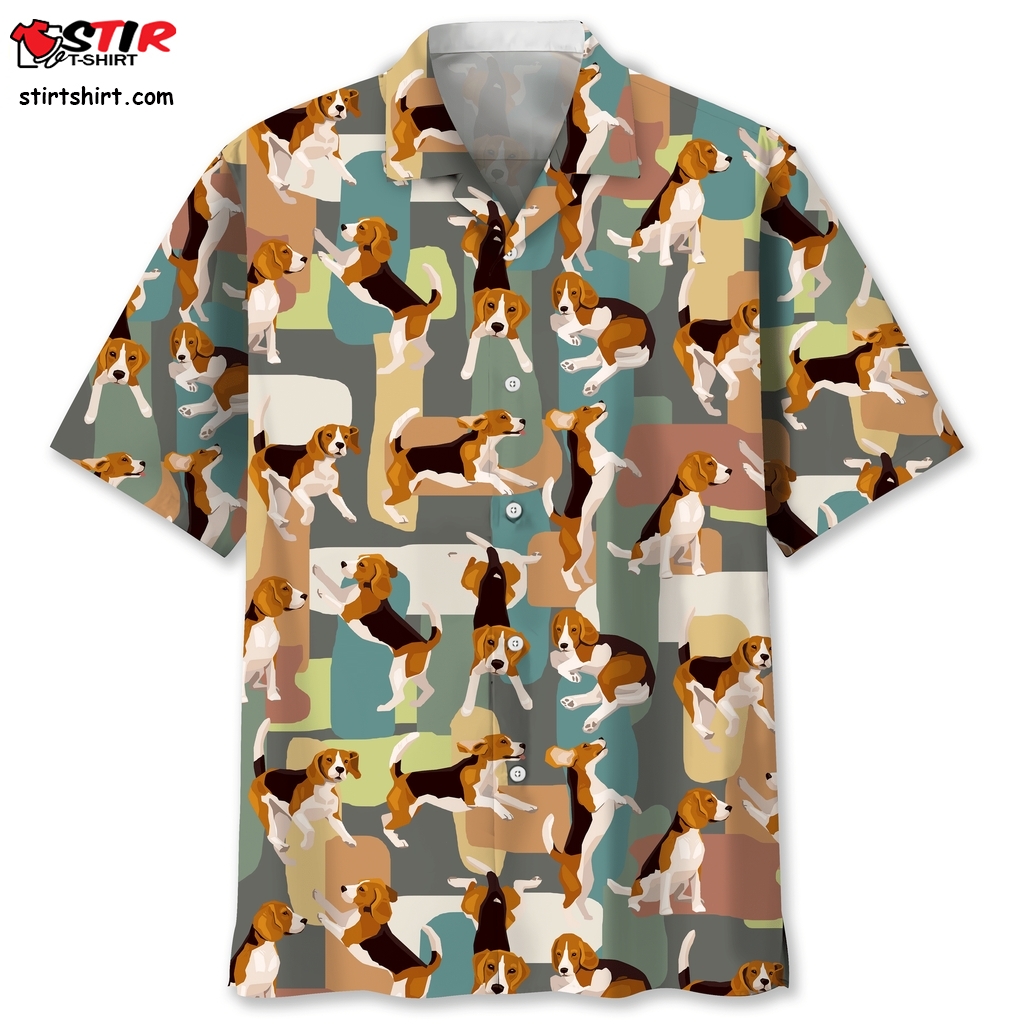 Beagle Funny Color Hawaiian Shirt Ladies Hawaiian Shirts  Ladies s