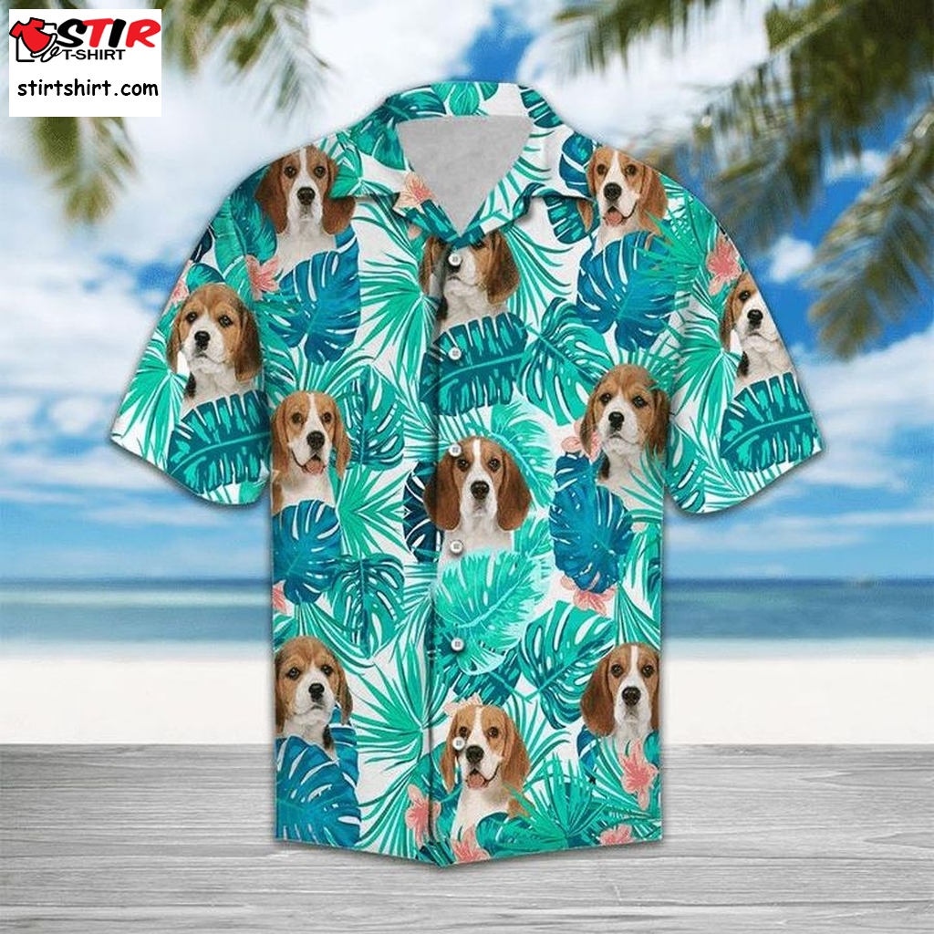 Beagle Tropical Hawaiian Shirt Pre11183, Hawaiian Shirt, Beach Shorts Ladies Hawaiian Shirts  Ladies s