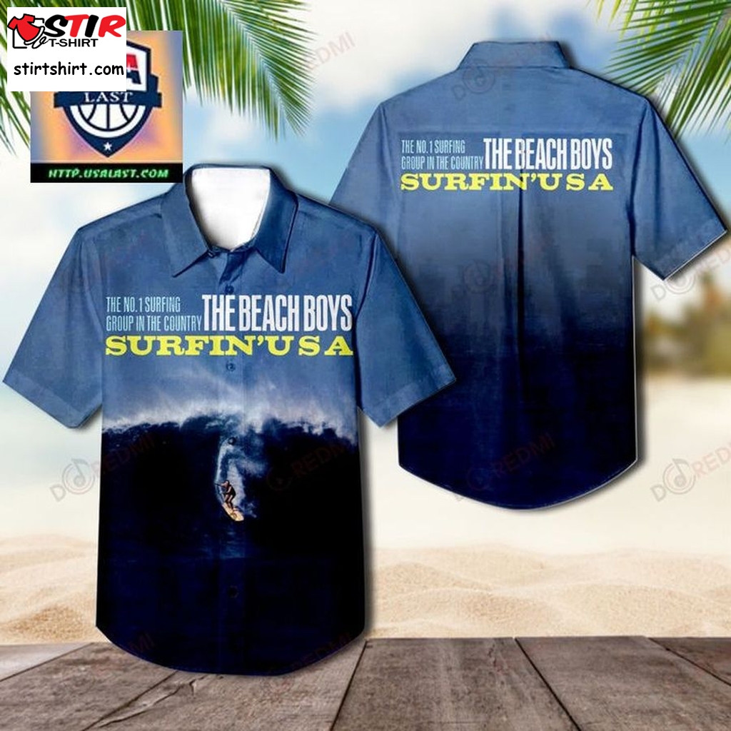 Best Buy The Beach Boys Surfin' Usa Album Hawaiian Shirt  Boys Hawaiian Print Shirt