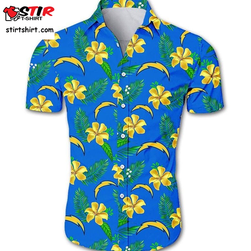 Best Los Angeles Chargers Hawaiian Aloha Shirt For Big Fans