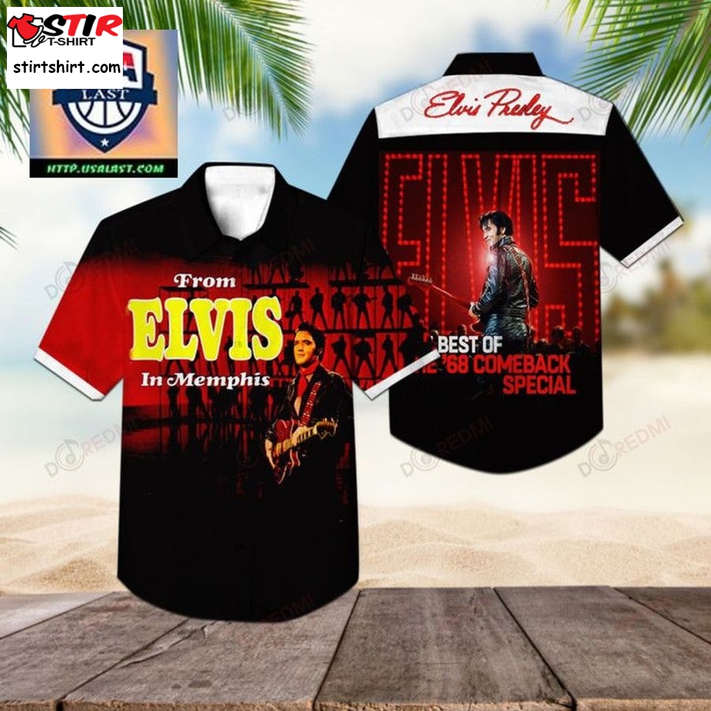 Best Selling From Elvis In Memphis Aloha Hawaiian Shirt