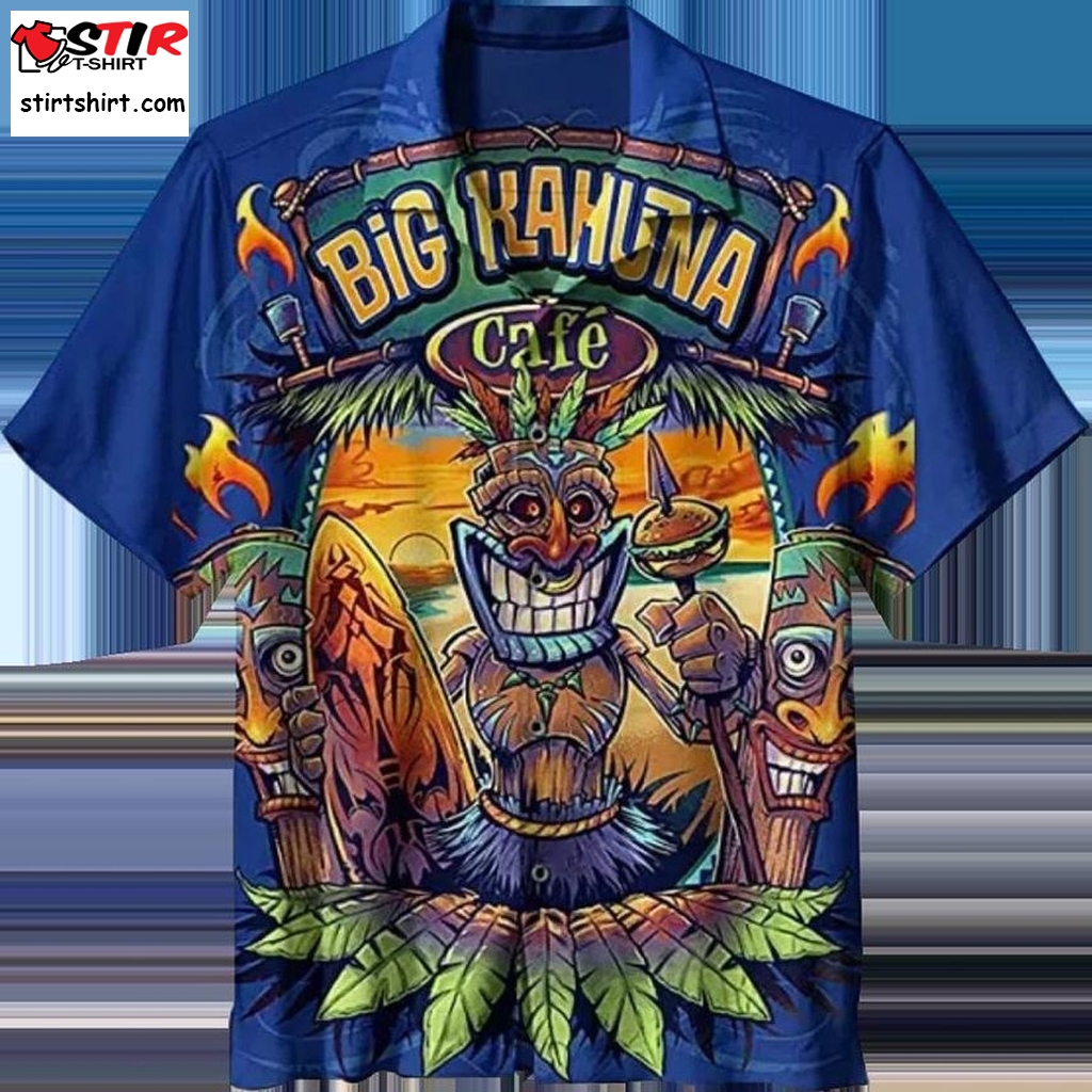 Big Kahuna Cafe Tiki Hawaiian Shirt
