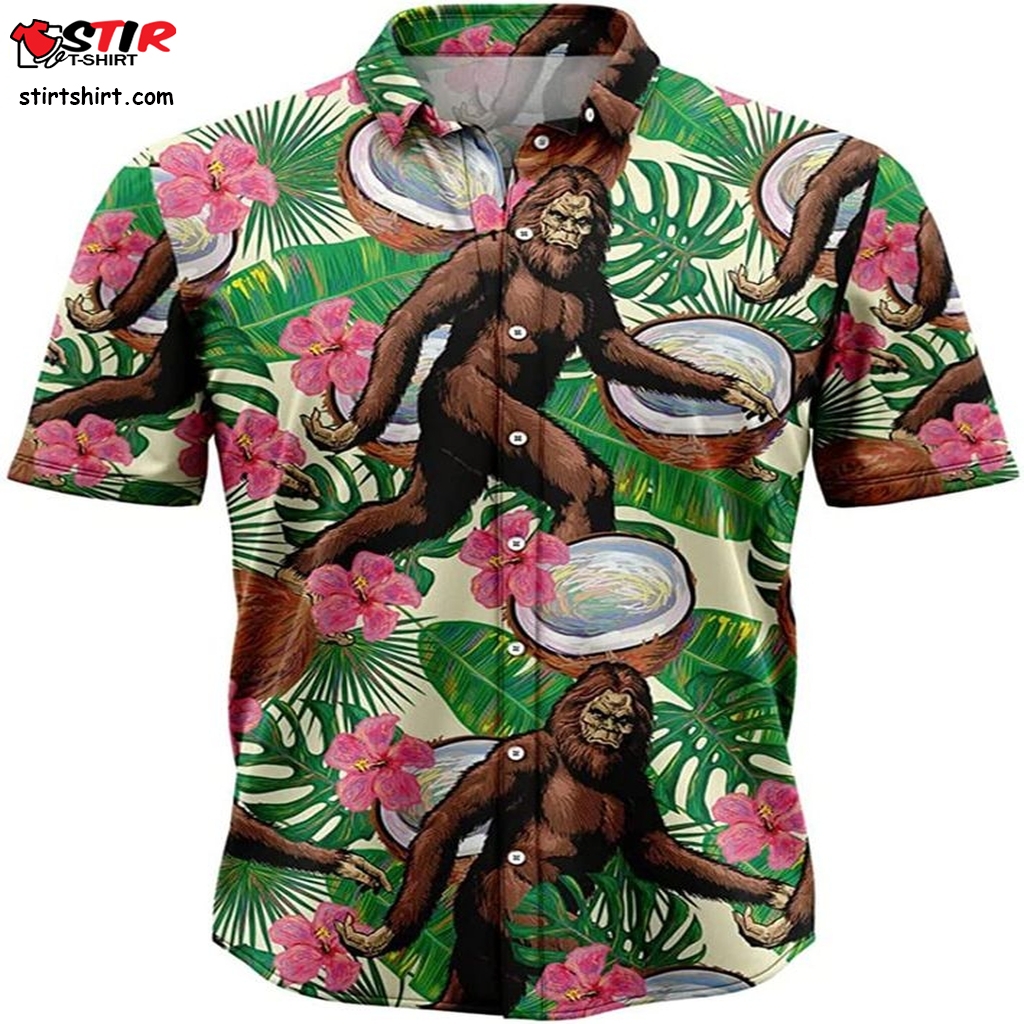 Bigfoot Funny Art Hawaiian Shirt  Cheap s