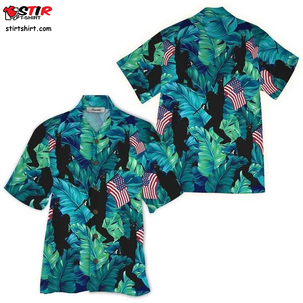 Bigfoot Hawaiian Shirt Pre10222, Hawaiian Shirt, Cheap Hawaiian Shirts Gift Shirts, Graphic Tee  Cheap s