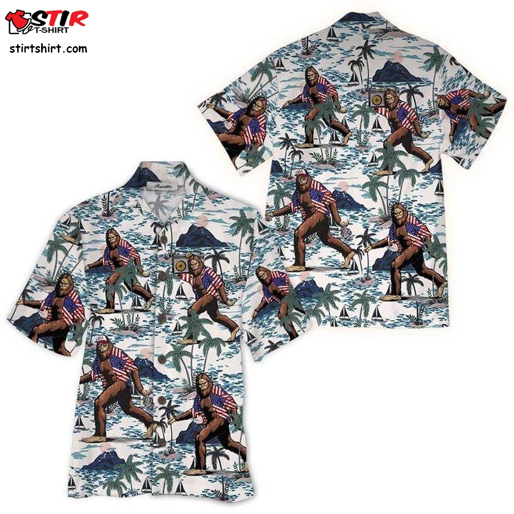 Bigfoot Hawaiian Shirt Pre10351, Hawaiian Shirt, Cheap Hawaiian Shirts Gift Shirts, Graphic Tee  Cheap s