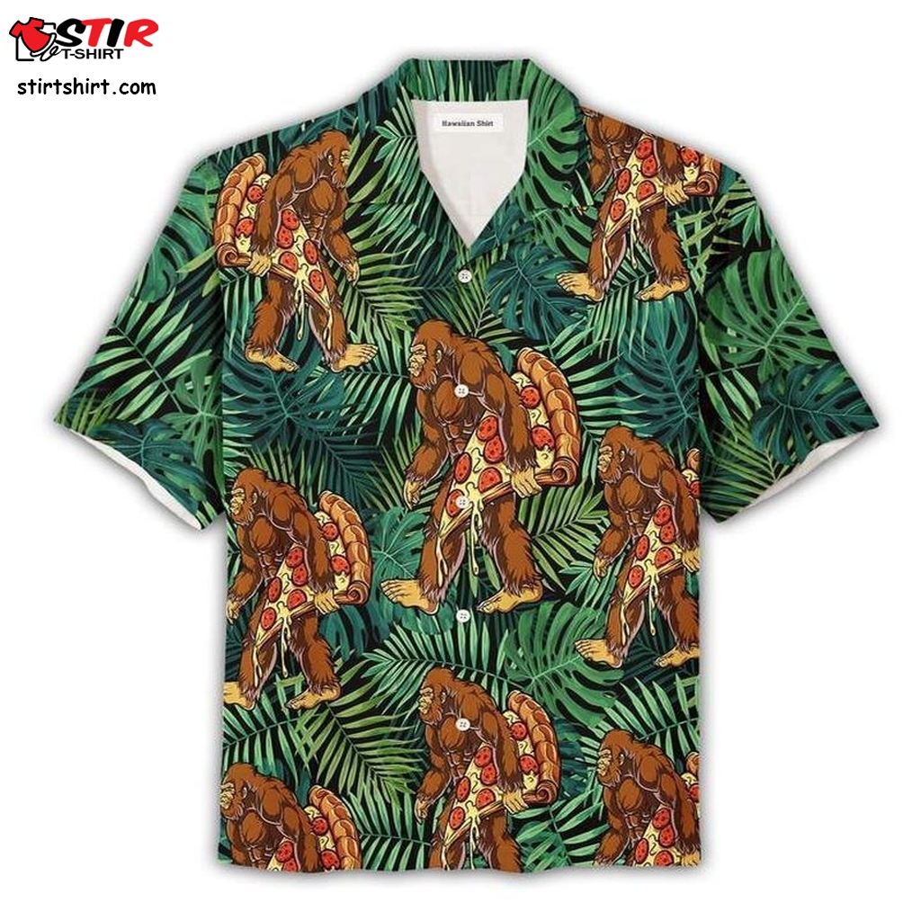 Bigfoot Like Pizza Camping Hawaiian Shirt Pre10197, Hawaiian Shirt, Beach Shorts, One Piece Swimsuit, Polo Shirt, Funny Shirts, Gift Shirts  Ladies s