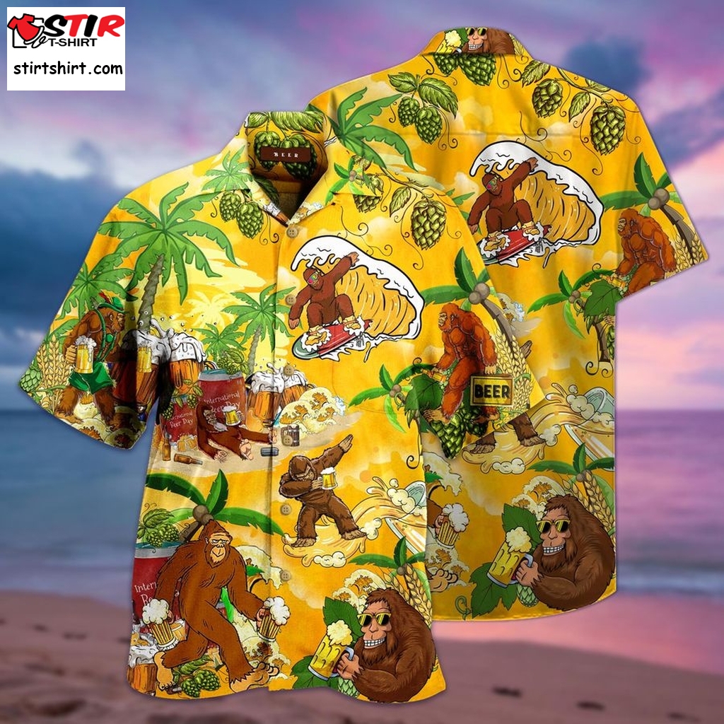 Bigfoot Summer Beer Hawaiian Shirt Pre13522, Hawaiian Shirt, Ladies Hawaiian Shirts Graphic Tee  Ladies s