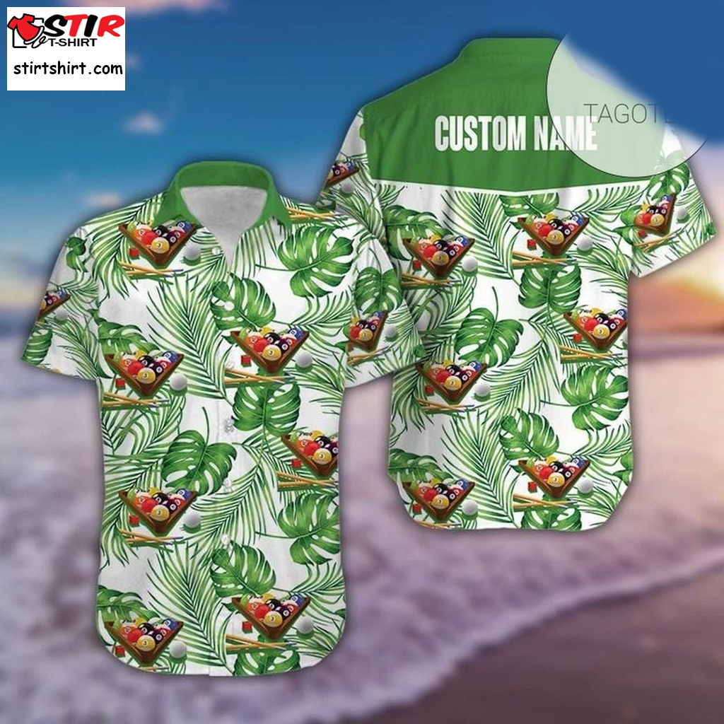 Billiard Tropical Green Unisex Authentic Hawaiian Shirt 2023S 260421H  s Green