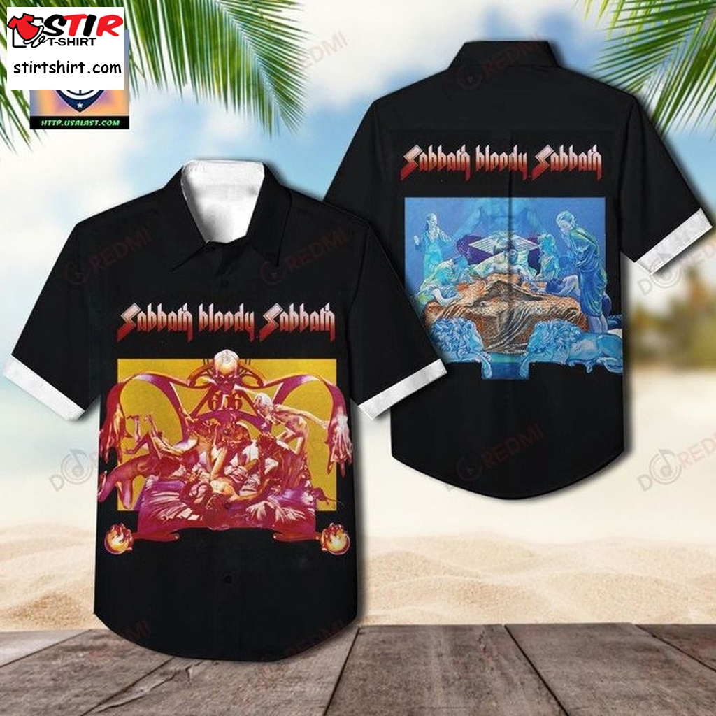 Black Sabbath 1973 Album Cover Hawaiian Shirt