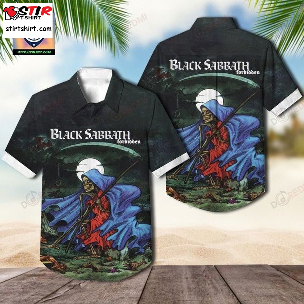 Black Sabbath Forbidden Album Cover Hawaiian Shirt