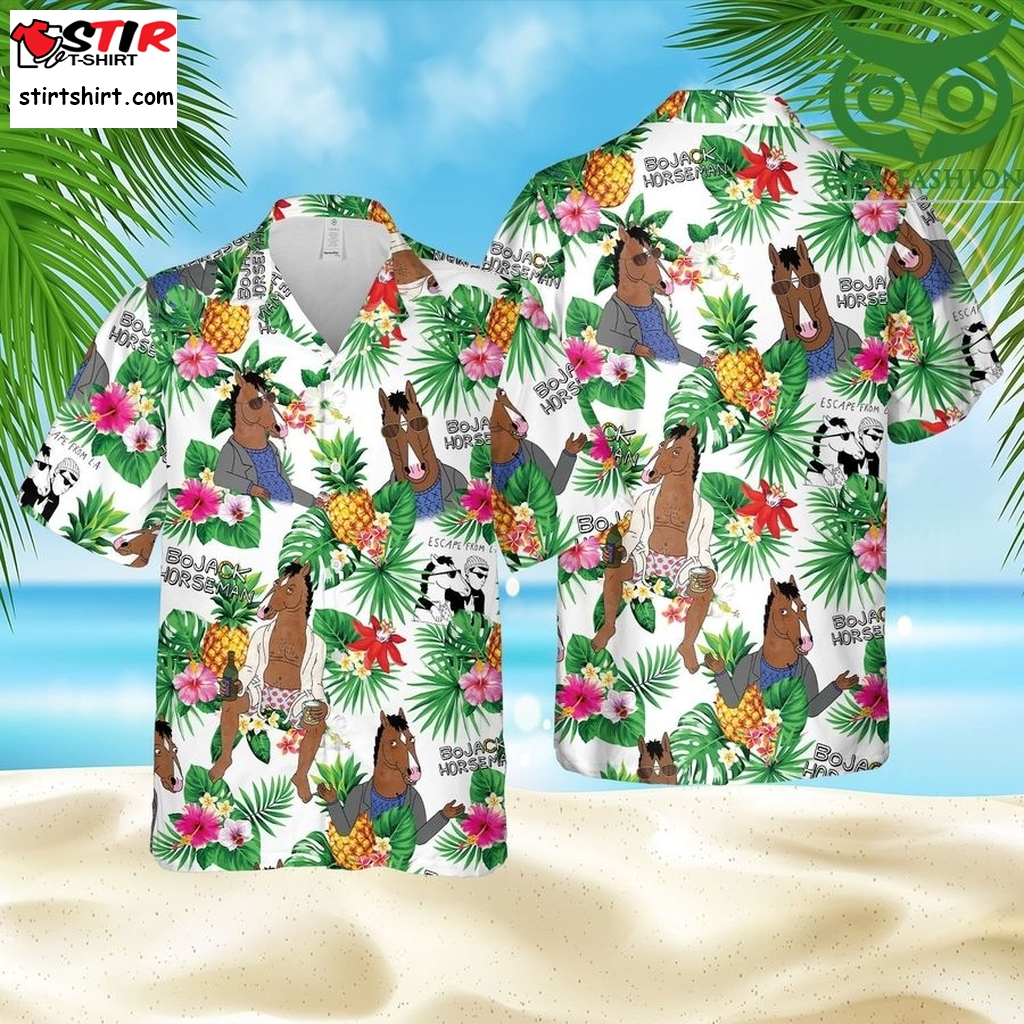 Bojack Horseman Tropical Summer Beach Hawaii Style Aloha Green Hawaiian Summer Outfit  s Green