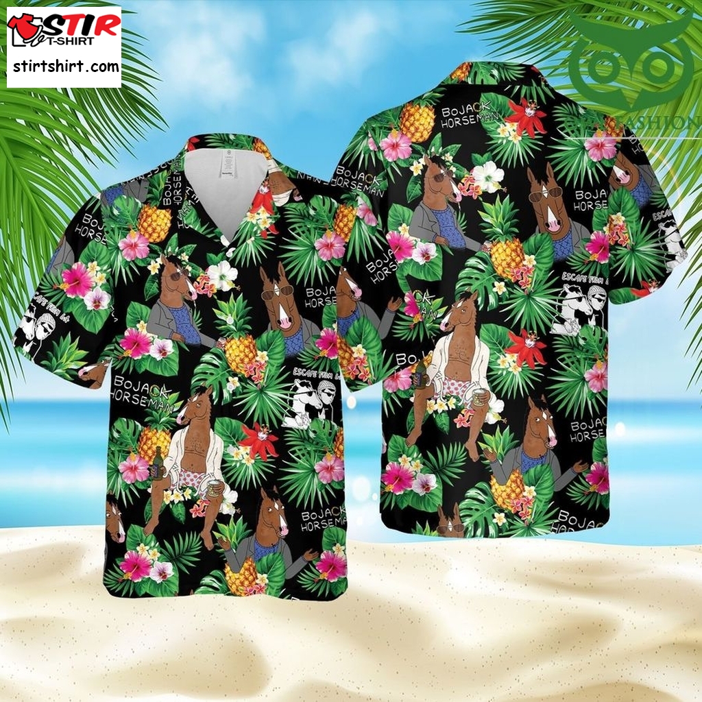 Bojack Horseman Tropical Summer Beach Hawaii Style Green Hawaiian Summer Outfit  s Green