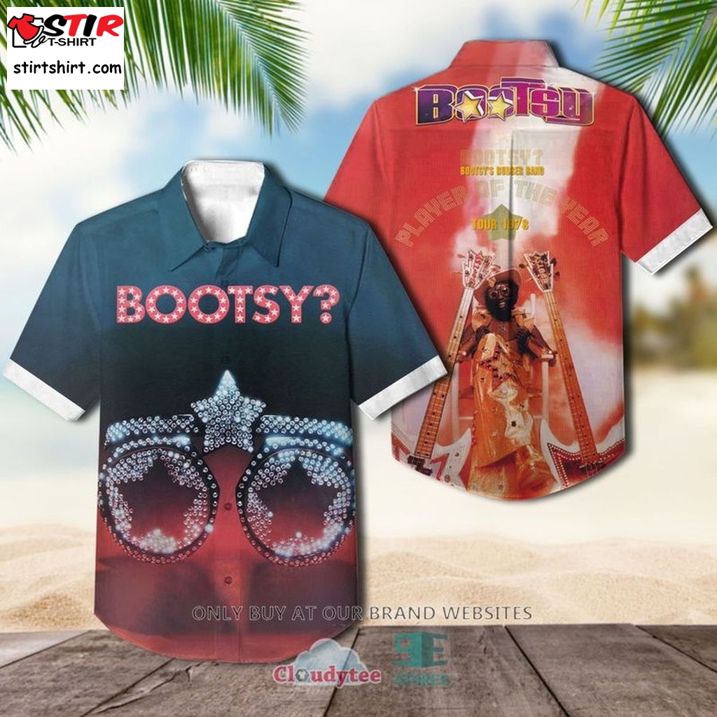 Bootsy Collins Bootsy Player Of The Year Red Hawaiian Shirt  
