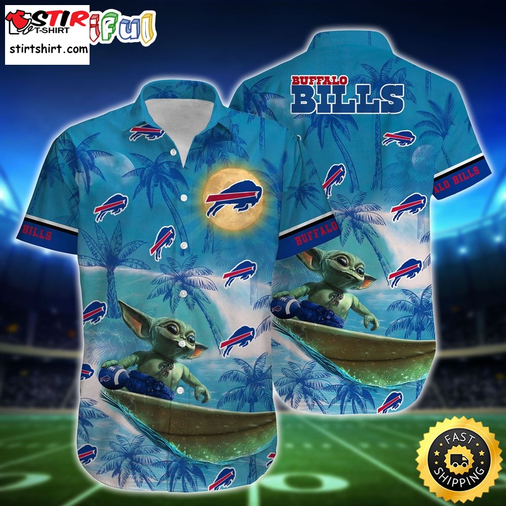 Buffalo Bills Footbal Nfl Baby Yoda Style Hot Trends Summer Gift For Men Women Hawaiian Shirt