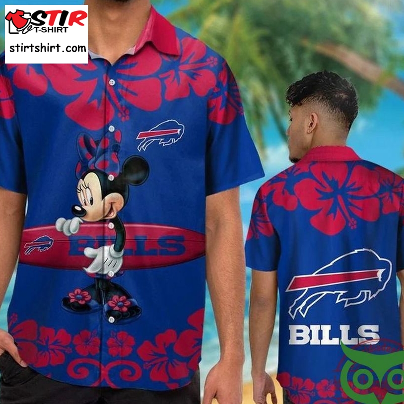 Buffalo Bills Hibiscus Minnie Mouse Hawaiian Shirt  Buffalo Bills 